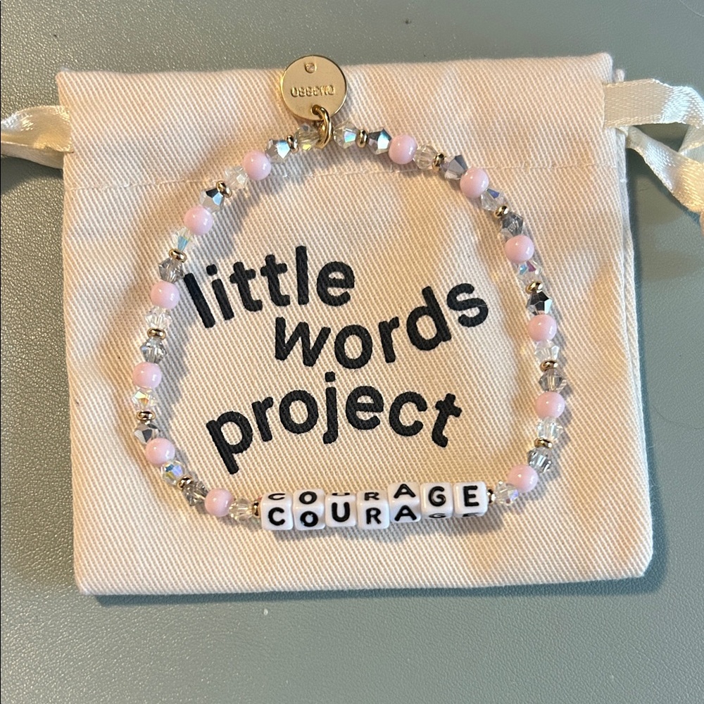 Little Words Project Courage Bracelet with Pouch
